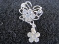 Butterfly and flower broach 